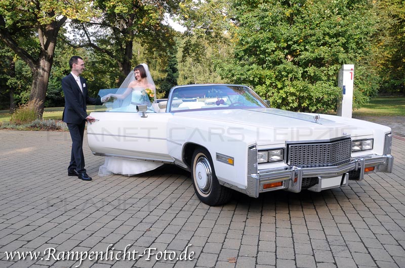 Hochzeitsfahrt im 1976 Cadillac Eldorado 
 Cabrio