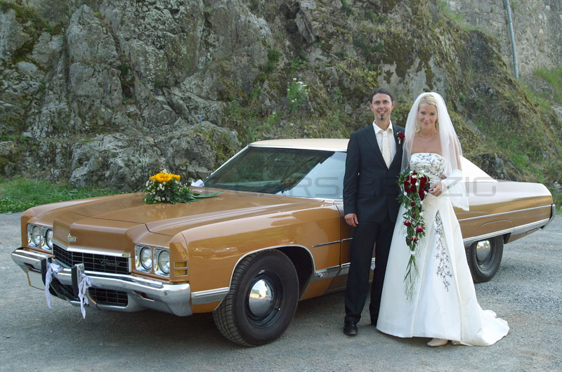 Hochzeitsfahrt im 1972 Chevrolet Caprice Coupe